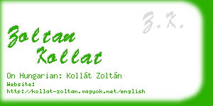 zoltan kollat business card